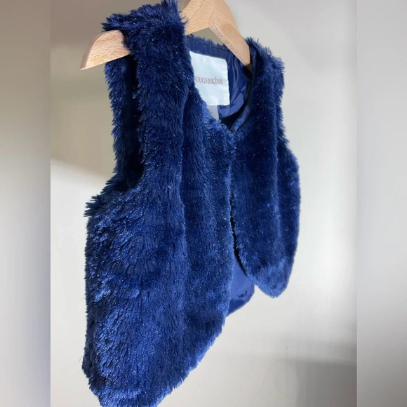 GIRLS Winter Fall Warm Faux Short Vest Jacket Sleeveless - Picture 3 of 6